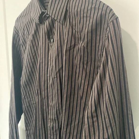 APT.9 Striped Long Sleeve Dress Shirt - Picture 4 of 9